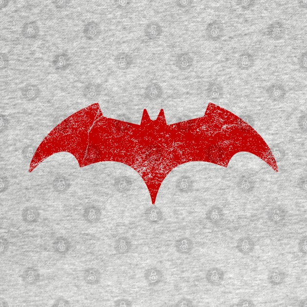 Distressed Batwoman -  Red Bat Symbol - Kate Kane by VikingElf